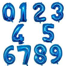 Numbers Birthday Balloon - Mixed Colors - 2 Pieces - 12 Inches