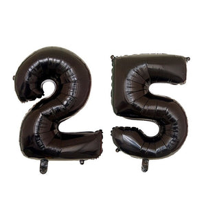 25th Year Birthday Balloon - 2 Pieces - 12 Inches