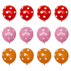 Ladybug Party Latex Balloons - 12 Pieces - 12 Inches