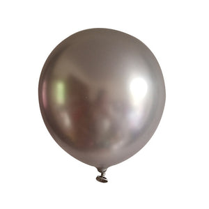 Metal Metallic Balloon - Gold Silver Blue Green - 10 Pieces - 12 Inches