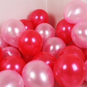 Timeless Elegance Party Balloons - Orange, Black, Ruby Red, Yellow, Burgundy, Chocolate - 50 Pieces - 10 Inches