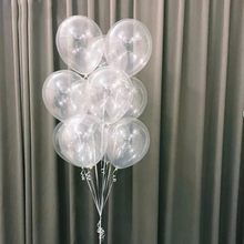 Clear Transparent Latex Balloons - 10 Pieces - 12 Inches