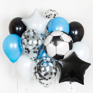 Football Party Balloons - 11 Pieces - 22 and 18 Inches