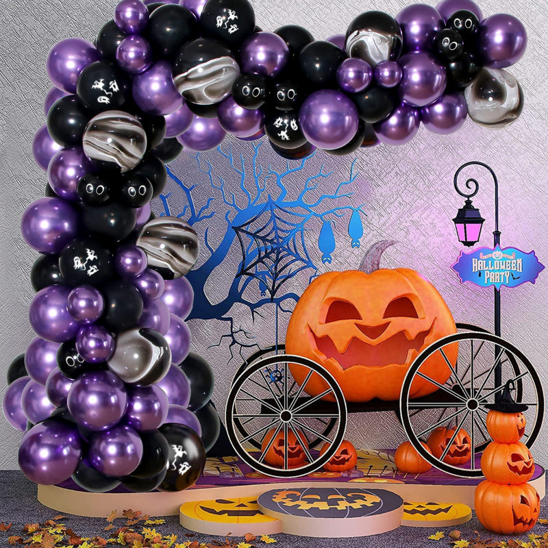 Halloween Theme Violet Balloon Set for Party