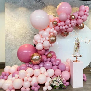 Balloon Arch Garland Kit Rose Gold Chrome For Party