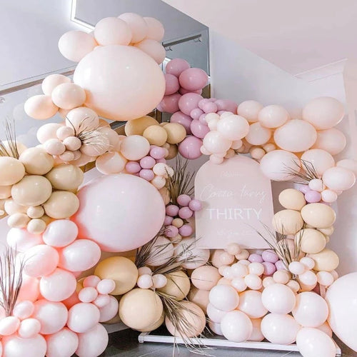 Double Stuffed Apricot Balloons Arch Kit For Party