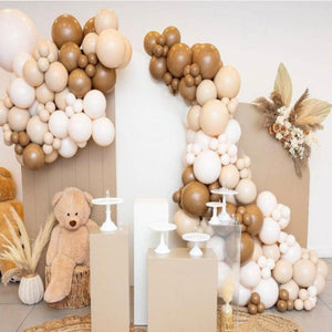 Coffee-Brown Double Layer Balloon Arch Garland Kit