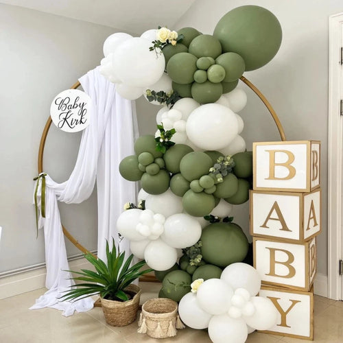 Olive Green Balloon Garland Arch Kit For Wedding And Birthday