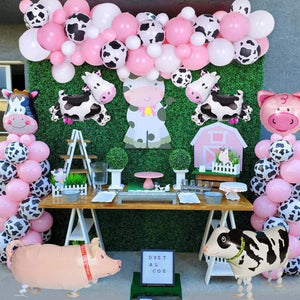 Cow Girl Country Farm Themed Balloon Garland Kit For Decoration