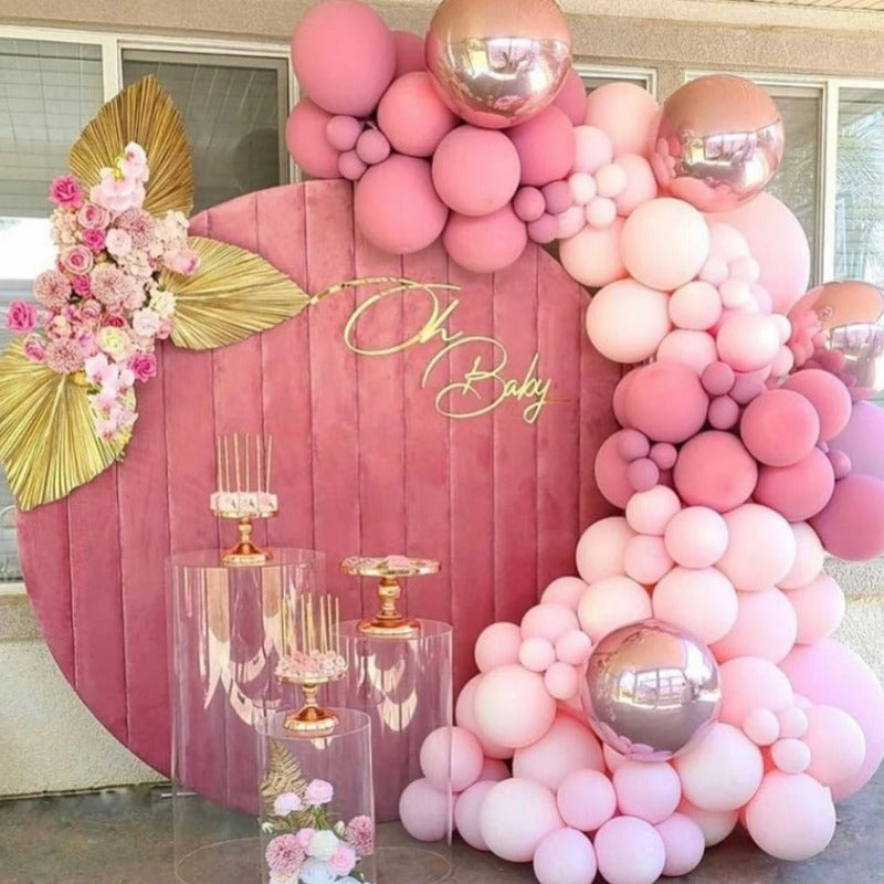 Wedding Party Decor Pink Balloon Arch Garland Kit