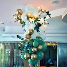 Olive Green White Gold Balloons Retro For Wedding