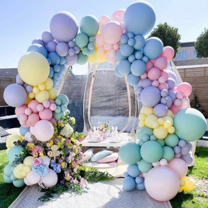 Rainbow Theme Pastel Balloon For Baby Shower Decoration