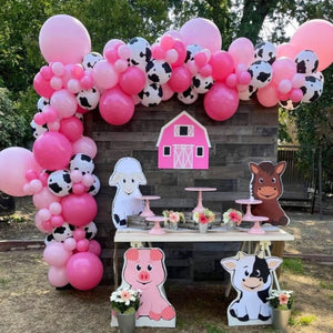 Country Farm Themed Southern Pink Balloon Arch