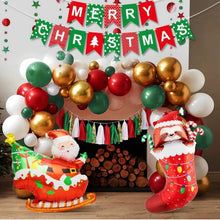 Christmas Balloon Party Decorations With Paper Tassels