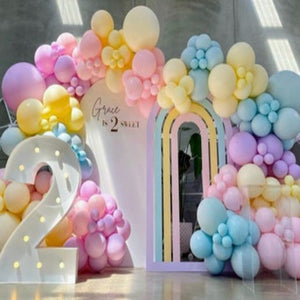 Rainbow Theme Balloon Arch For Birthday Party Decoration