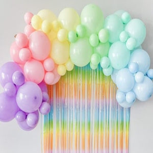 Rainbow Theme Balloon Arch For Birthday Party Decoration