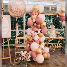 Pink Balloon Arch Garland Blush Gold Confetti For Decoration
