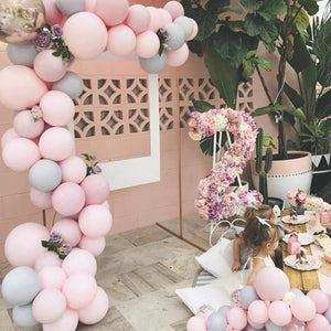 Pink Balloon Arch Garland Double Stuffed For Decoration