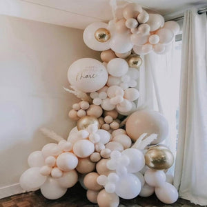 Double Stuffed Apricot Balloon Garland Kit For Party Decoration
