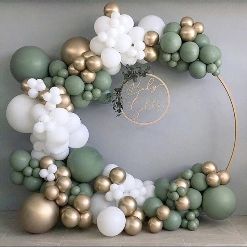 Olive Green Balloon Garland Arch Kit For Wedding