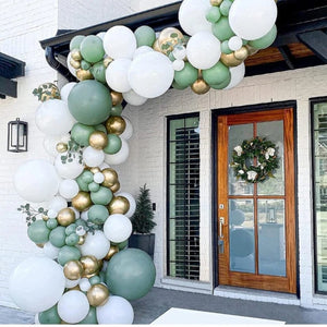 Green Gold Balloon Arch Garland Kit For Party