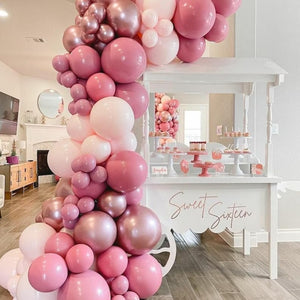 Pink Balloon Arch Garland Kit For Baby Shower