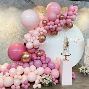 Pink Balloon Arch Garland Kit For Baby Shower