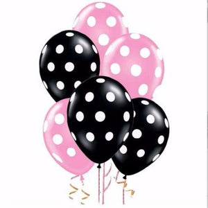 Polka Dot Party Latex Balloons - 10 Pieces - 12 Inches