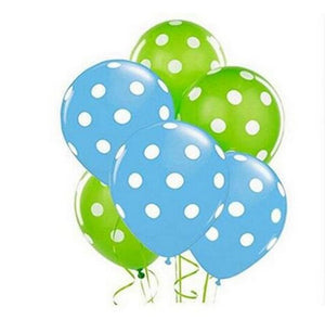 Polka Dot Party Latex Balloons - 10 Pieces - 12 Inches