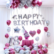 Metallic Number Birthday Balloon - 26 Pieces - 30 Inches