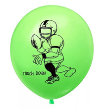 Football Soccer Themed Balloons - Black Yellow Green White - 10 Pieces - 12 inches