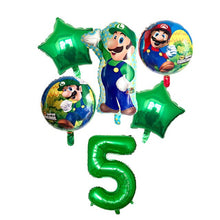 Super Mario Birthday Balloon - 6 Pieces - 32 Inches