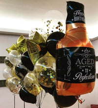 Whisky Bottle Birthday Balloon - 13 Pieces - 12 Inches