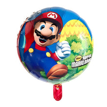 Super Mario Balloon - Red Blue Green Black - 5 Pieces - 18 Inches