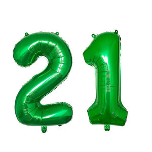 21st Year Birthday Balloon - 2 Pieces - 12 Inches