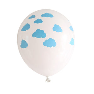 Plane Dino Cloud Mix Birthday Balloon - 10 Pieces - 12 Inches
