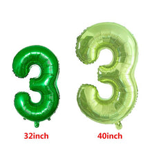 40inch Foil Number Balloons Green Number Balloons