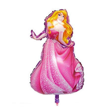 Princess Figure Foil Balloons - Pink Blue Yellow - 108 x 69 cm