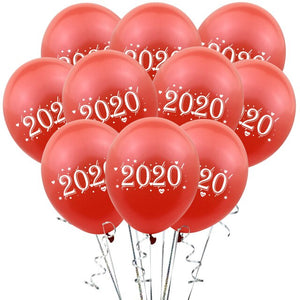 2020 Year Balloons - 10 Pieces