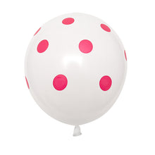 Ladybug Spot Balloons - Red White Black Green - 12 Pieces - 12 Inches