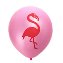 Flamingo Party Latex Balloons - Pink, Blue, Green - 10 Piece