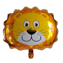 Jungle Animal Faces Balloons - Orange Pink Brown - 18 Inches