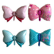 Baby Shower Ribbon Balloons - Pink Blue Gold - Baby Showers Celebrations - 1 Piece - 18 Inches