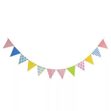 Pennant Triangle Banner - Mixed Colors - Birthday Wedding New Year Baby Shower - 1 set