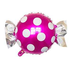 Candy Foil Party Balloons - Pink Purple Red Rose Yellow - 1 Pieces