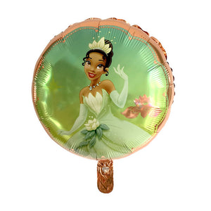 Princess Foil Balloons - Pink Green Blue - 18 Inches