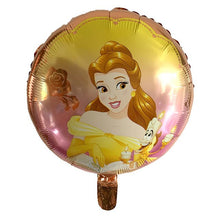 Princess Foil Balloons - Pink Green Blue - 18 Inches