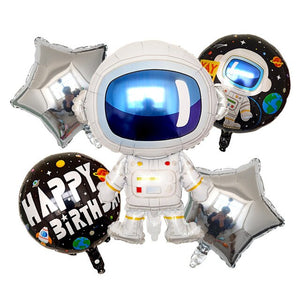 Outer Space Party Balloons - Olive, Green, Black, Gold- Wedding New Year Baby Shower - 6 Pieces