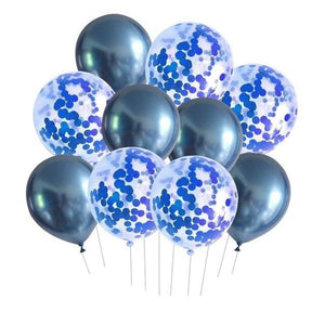 Mixed Gold Confetti Balloons Birthday Party Decoration Metallic Balloon Air Ball Set Birthday Ballons