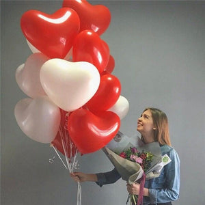 Red and Black Latex Balloon